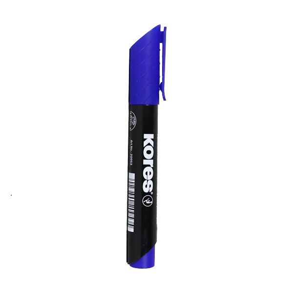 تصاویر ماژیک پرمنت مارکر کورس KORES مدل سرکج رنگ آبی کد 20950 ماژیک پرمنت مارکر کورس KORES مدل سرکج رنگ آبی کد 20950