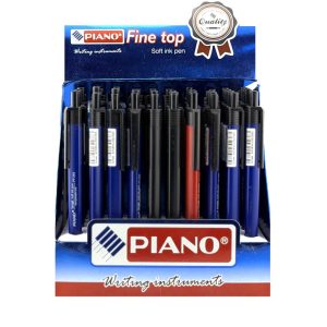 عکس خودکار فشاری پیانو PIANO مدل Soft بسته 50 عددی (آبی35، قرمز5 و مشکی10) - شماره 15