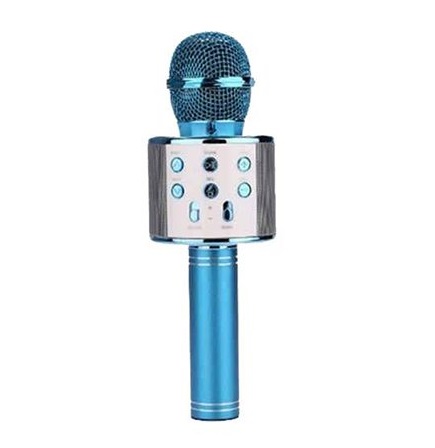 تصاویر میکروفون اسپیکر WS-858 رنگ آبی میکروفون اسپیکر WS-858 رنگ آبی