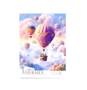 عکس دفتر یادداشت فانتزی کوچک ژارنی JOURNEY طرح بالن آبی سایز 11 در 8 - شماره 4