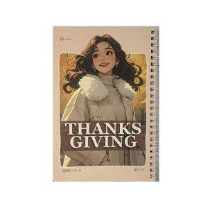 عکس دفتر 80 برگ شکرگذاری پالت Pallet طرح دخترانه THANKS GIVING رنگ کرم کد LT302 (سایز 14 در 21) - شماره 5