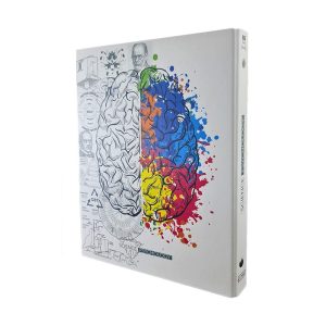 عکس دفتر 100 برگ کلاسوری موضوعی دات نوت dotnote مدل 4 بخشی طرح فیزیولوژی رنگ سفید - شماره 9