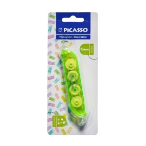 عکس هایلایتر و دکوریشین پیکاسو PICASSO مدل دو سر کد 2020 رنگ سبز - شماره 2
