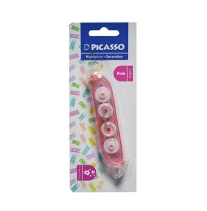 عکس هایلایتر و دکوریشین پیکاسو PICASSO مدل دو سر کد 2020 رنگ صورتی - شماره 3