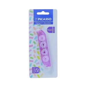 عکس هایلایتر و دکوریشین پیکاسو PICASSO مدل دو سر کد 2020 رنگ بنفش - شماره 13
