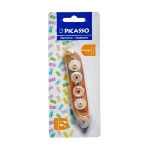 عکس هایلایتر و دکوریشین پیکاسو PICASSO مدل دو سر کد 2020 رنگ نارنجی - شماره 1