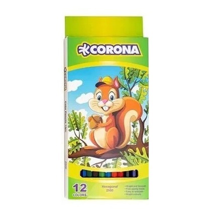 تصاویر مداد رنگی 12 رنگ کرونا CORONA رنگ سبز طرح سنجاب کد 20006 مداد رنگی 12 رنگ کرونا CORONA رنگ سبز طرح سنجاب کد 20006