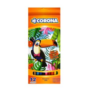 عکس مداد رنگی 12 رنگ کرونا CORONA رنگ نارنجی طرح توکا کد 20006 - شماره 2