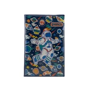 عکس ست رنگ آمیزی 24 عددی طرح فضانورد رنگ سرمه ای کد SS25020 (مداد شمعی و گواش) - شماره 13