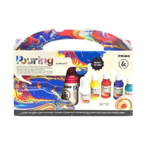 عکس رنگ اکریلیک آماده مصرف 5 رنگ پریمو primo سری پورینگ کد 4002 - شماره 11