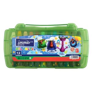 عکس پاستل روغنی 12 رنگ ایمر IMMER طرح دماغ گنده ها رنگ سبز - شماره 4