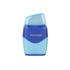 عکس تراش و پاک کن بزرگ پیکاسو PICASSO مدل دو رنگ آبی کد 308324 - شماره 11