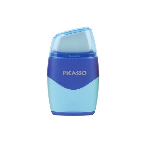 تصاویر تراش و پاک کن بزرگ پیکاسو PICASSO مدل دو رنگ آبی کد 308324 تراش و پاک کن بزرگ پیکاسو PICASSO مدل دو رنگ آبی کد 308324