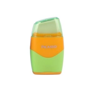 عکس تراش و پاک کن بزرگ پیکاسو PICASSO مدل دو رنگ زرد سبز کد 308324 - شماره 12
