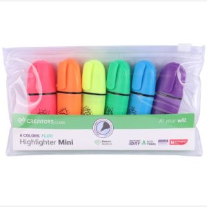 عکس هایلایتر مینی 6 رنگ سی کلاس CCLASS سری فلورسنت کد MINI-HLF - شماره 9