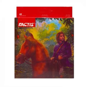 عکس مداد رنگی 48 رنگ جعبه مقوایی فکتیس FACTIS طرح مرد اسب سوار کد 07112348 - شماره 9