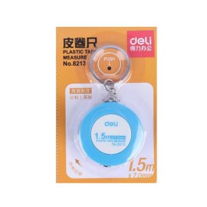 عکس متر فانتزی دلی deli مدل جاسوئیچی رنگ آبی کد 8213 - شماره 4