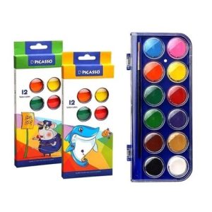 عکس آبرنگ 12 رنگ پیکاسو PICASSO طرح کارتونی کد 601049 - شماره 9