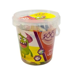 عکس خمیر بازی 10 رنگ لوکی LOOKY مدل سطلی کد 6010 - شماره 1
