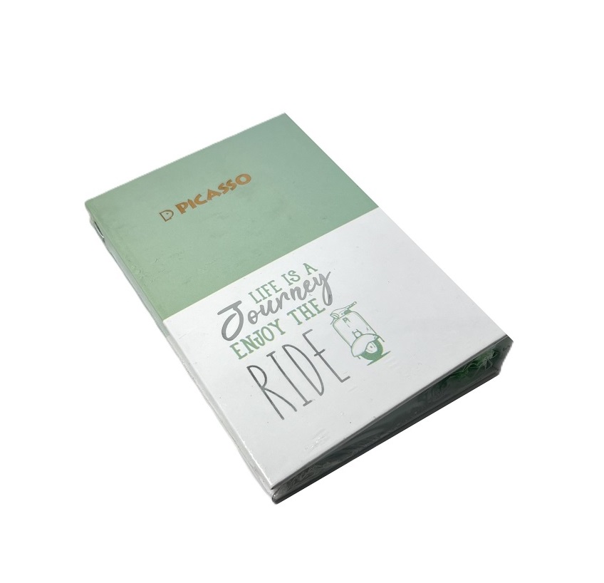 تصاویر دفتر یادداشت کلاسوری 6 حلقه پیکاسو PICASSO رنگ سبز سفید Journey کد 802912 (سایز 10 در 15) دفتر یادداشت کلاسوری 6 حلقه پیکاسو PICASSO رنگ سبز سفید Journey کد 802912 (سایز 10 در 15)
