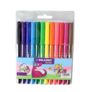 عکس ماژیک رنگ آمیزی 12 رنگ پیکاسو PICASSO کد 510126 - شماره 4