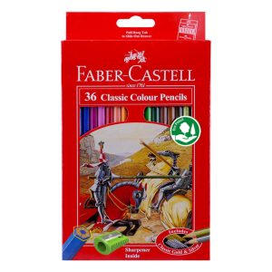 عکس مداد رنگی 36 رنگ فابرکاستل Faber castell سری کلاسیک همراه تراش جعبه مقوایی کد 115856 - شماره 5