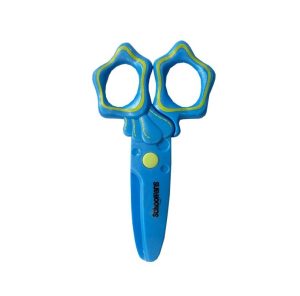 عکس قیچی تحریر اسکول فنس Schoolfans مدل پلاستیکی رنگ آبی کد 92610 - شماره 9