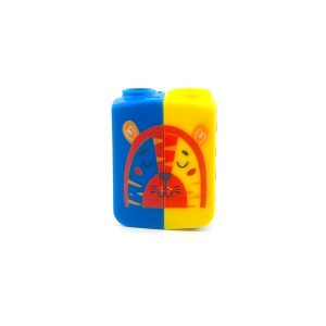 عکس تراش دوقلو تاشو اسکول فنس Schoolfans سری حیوانات طرح پلنگ آبی و زرد کد 923001 - شماره 11