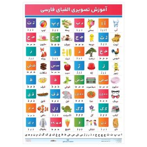 عکس پوستر آموزشی الفبای فارسی انتشارات اندیشه کهن سایز 50 در 70 - شماره 6