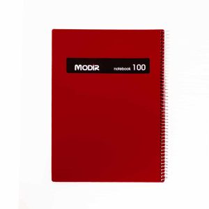 عکس دفتر 100 برگ جلد طلقی مدیر MODIR رنگ قرمز کد 263 - شماره 6