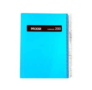 عکس دفتر 200 برگ جلد طلقی مدیر MODIR رنگ سبزآبی کد 265 - شماره 5