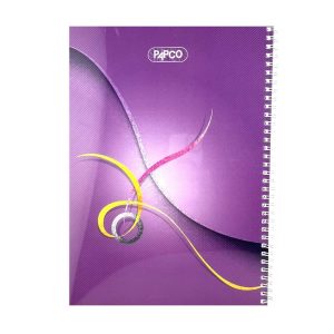 عکس دفتر 100 برگ پاپکو PAPCO مدل سیمی رحلی جلد طلقی کد 602 - شماره 15
