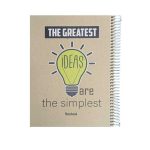 عکس دفتر 100 برگ خط دار پاپکو PAPCO مدل جلد سخت طرح کرافت IDEAS کد 6170 - شماره 1