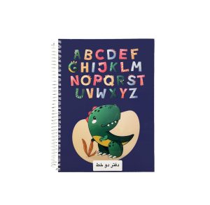 عکس دفتر 60 برگ دوخط پاپکو PAPCO مدل سیمی جلد طلقی کد 634 طرح 05 - شماره 10