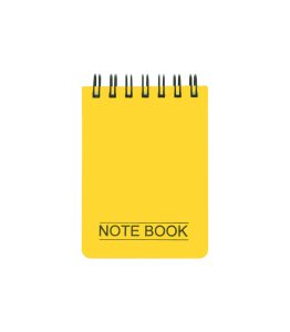 عکس دفتر یادداشت 100 برگ پاپکو PAPCO سایز 9در6 سیم از بالا کد NB630 - شماره 12
