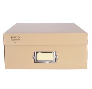 عکس جعبه بایگانی مدارک پاپکو PAPCO مدل کوچک سایز 34 در 23 در 10 رنگ کرم کد 437 - شماره 13