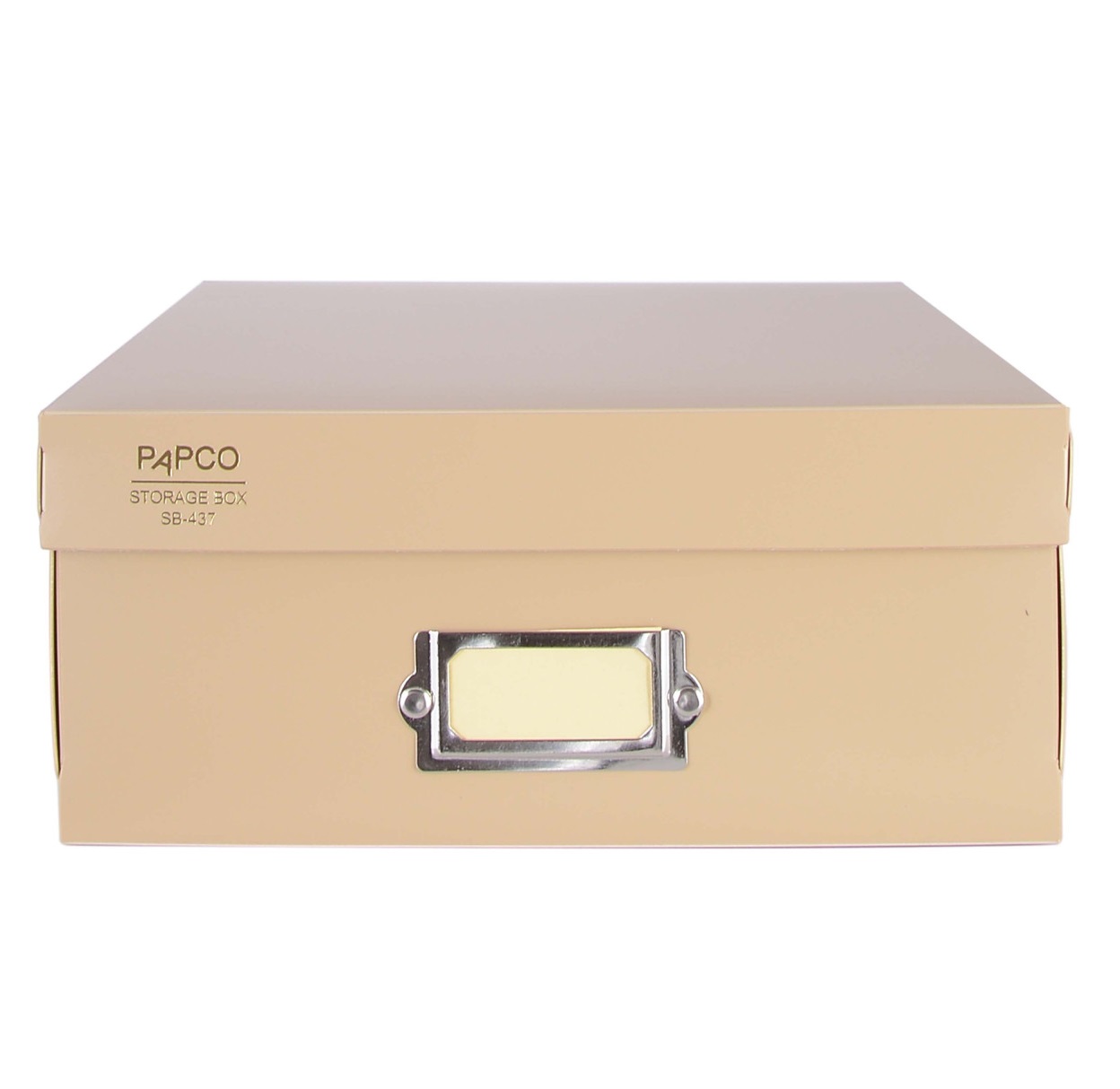 تصاویر جعبه بایگانی مدارک پاپکو PAPCO مدل کوچک سایز 34 در 23 در 10 رنگ کرم کد 437 جعبه بایگانی مدارک پاپکو PAPCO مدل کوچک سایز 34 در 23 در 10 رنگ کرم کد 437