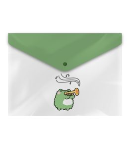 عکس پوشه دکمه دار فانتزی پاپکو PAPCO طرح دار سایز A4 کد 11466 - شماره 10