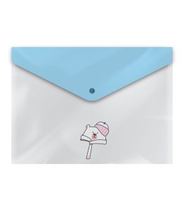 عکس پوشه دکمه دار فانتزی پاپکو PAPCO طرح دار سایز A4 کد 11463 - شماره 14