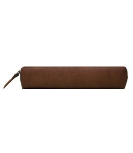 عکس جامدادی کلاسیک پاپکو PAPCO مدل چرمین رنگ قهوه ای کد ZPC-33 - شماره 5