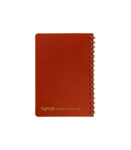 عکس دفتر یادداشت 60 برگ پاپکو PAPCO مدل جلد متالیک سایز 10 در 15 کد 621/2 رنگ قهوه ای - شماره 14