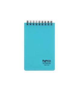عکس دفتر یادداشت پاپکو PAPCO سایز 13در8 سیم از بالا 100 برگ کد NB616 رنگ فیروزه ای - شماره 2