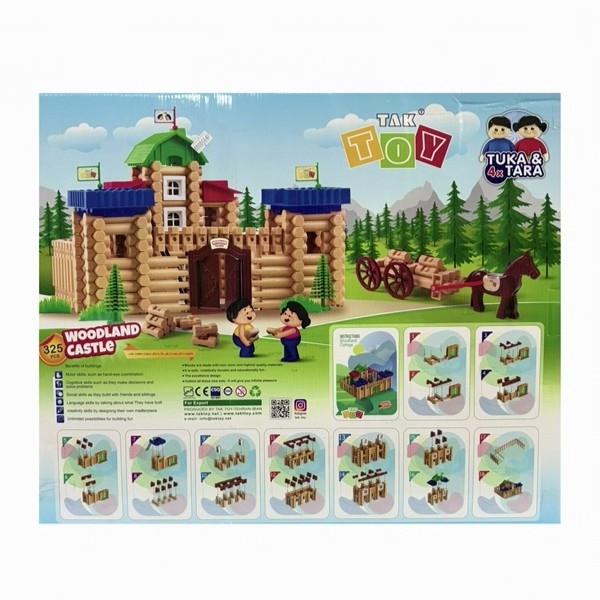 تصاویر اسباب بازی ساختنی قلعه چوبی تک توی TAK TOY مدل Woodland Castle 325 قطعه اسباب بازی ساختنی قلعه چوبی تک توی TAK TOY مدل Woodland Castle 325 قطعه