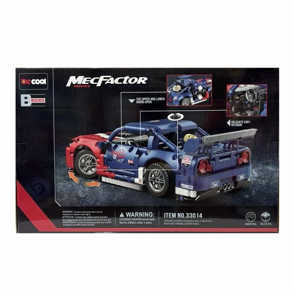 تصاویر لگو ماشین نیسان R34 مسابقهای دیکول 1197 تکه مدل MecFactor 33014 لگو ماشین نیسان R34 مسابقهای دیکول 1197 تکه مدل MecFactor 33014
