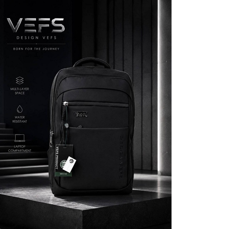 تصاویر کوله پشتی اسپرت وفس Vefs مدل 5 زیپ DESIGN طرح کلاسیک چرمی قفل دار رنگ مشکی سایز 45 در 35 کد 7089 کوله پشتی اسپرت وفس Vefs مدل 5 زیپ DESIGN طرح کلاسیک چرمی قفل دار رنگ مشکی سایز 45 در 35 کد 7089