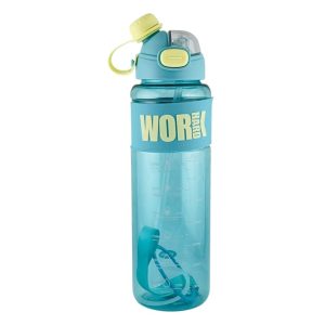عکس قمقمه تک مخزن پلی وورک PLAY WORK مدل اسپرت رنگ سبز حجم 1000 میلی لیتر کد 21725 - شماره 5