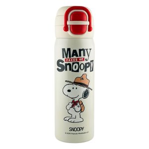 عکس تراول ماگ اورجینال اسنوپی SNOOPY مدل دو حالته رنگ کرم حجم 600 میلی لیتر کد 018 - شماره 4