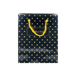 عکس بگ کادویی فانتزی پاپکو PAPCO مدل طلقی سایز 15 در 18 طرح خال دار زرد کد 00305 - شماره 6