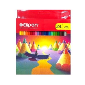 عکس مداد رنگی 24 رنگ الیپون Elipon جعبه مقوایی کد 8125140 - شماره 14