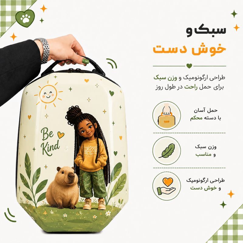 تصاویر کوله پشتی فایبرگلاس وارداتی مارینوکس مارول Marinox Marvel طرح دختر و کاپی بارا کوله پشتی فایبرگلاس وارداتی مارینوکس مارول Marinox Marvel طرح دختر و کاپی بارا